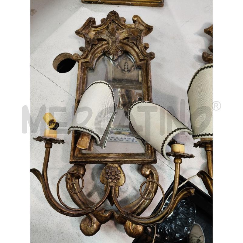 COPPIA APPLIQUE SPECCHIERINE 2L EPOCA   | Mercatino dell'Usato Roma talenti 3