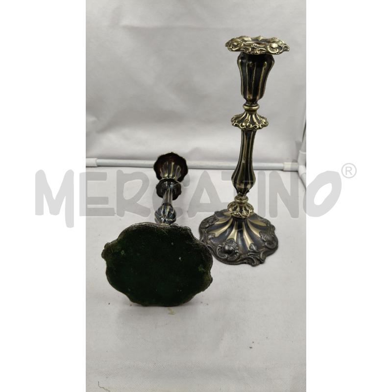 COPPIA CANDELIERI MONOFIAMMA ST VITTORIANO  | Mercatino dell'Usato Roma talenti 4