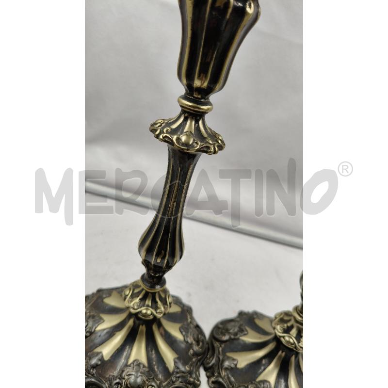 COPPIA CANDELIERI MONOFIAMMA ST VITTORIANO  | Mercatino dell'Usato Roma talenti 5