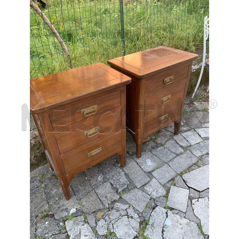 COPPIA COMODINI 3C LEGNO | Mercatino dell'Usato Roma talenti 3