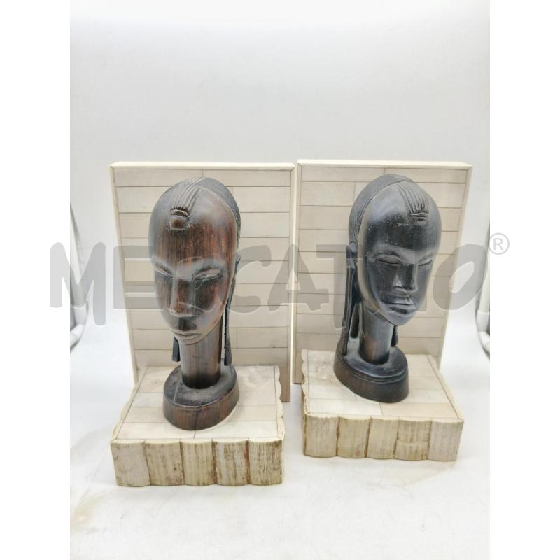 COPPIA FERMALIBRI AFRO ART DECO' | Mercatino dell'Usato Roma talenti 1