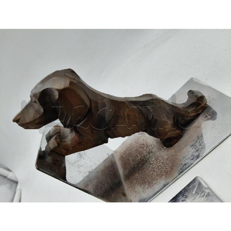 COPPIA FERMALIBRI VINT CROMO LEGNO  | Mercatino dell'Usato Roma talenti 2