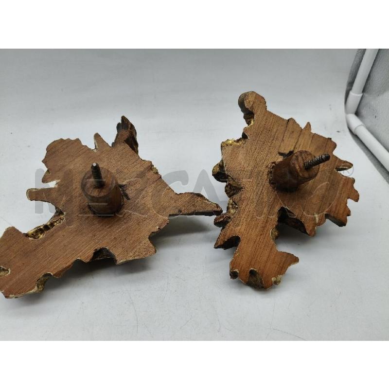 COPPIA FERMATENDE LEGNO DOR  | Mercatino dell'Usato Roma talenti 4