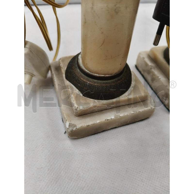 COPPIA LAMPADE COLONNA ALABSATRO DA RIV  | Mercatino dell'Usato Roma talenti 5