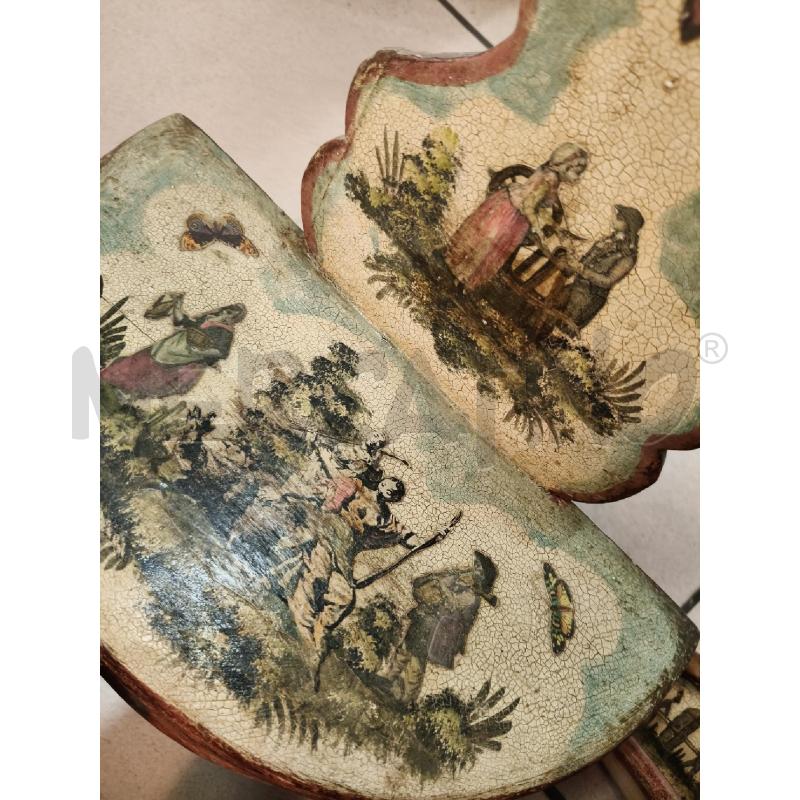 COPPIA MENSOLINE DECOUPAGE  | Mercatino dell'Usato Roma talenti 5