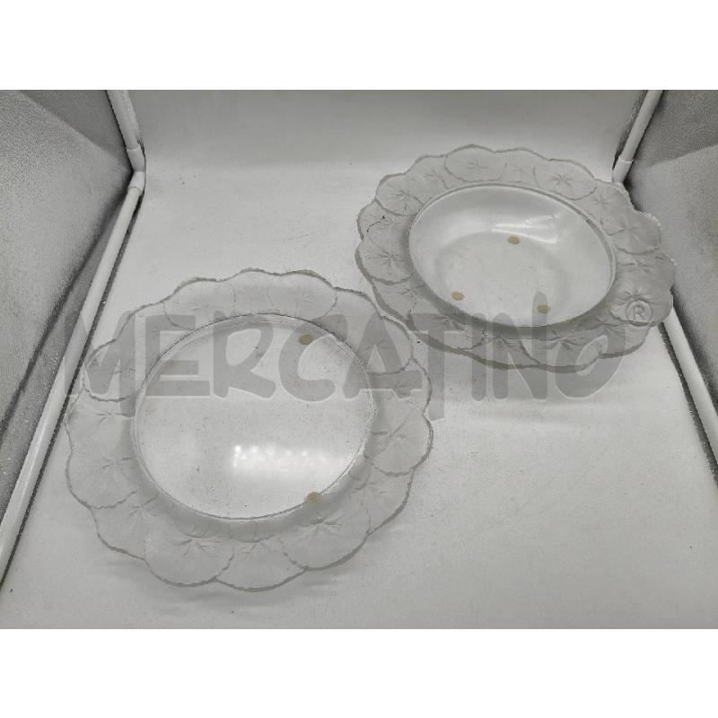 COPPIA PIATTI CRI LALIQUE | Mercatino dell'Usato Roma talenti 1