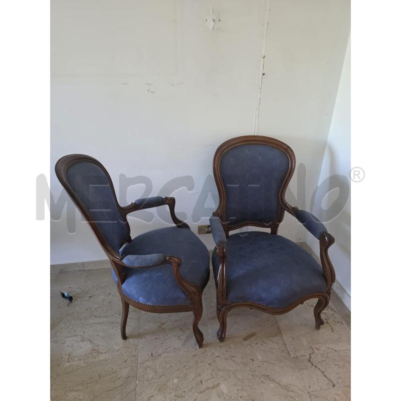 COPPIA POLTRONCINE LEGNO TESS BLU | Mercatino dell'Usato Roma talenti 2