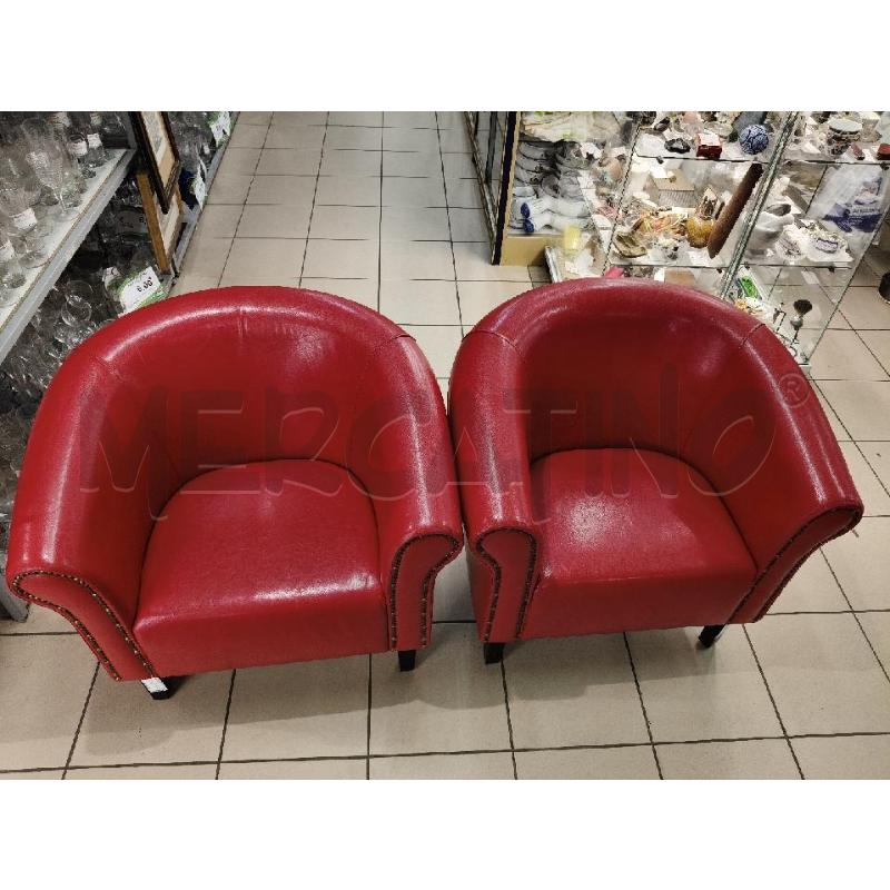 COPPIA POLTRONCINE  POZZETTO ROSSO | Mercatino dell'Usato Roma talenti 1