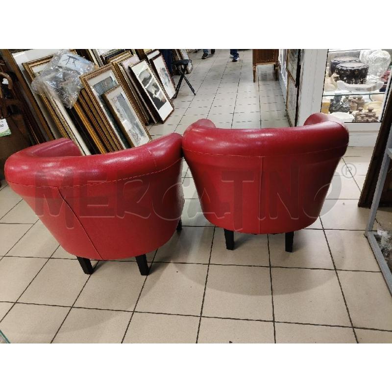 COPPIA POLTRONCINE  POZZETTO ROSSO | Mercatino dell'Usato Roma talenti 4