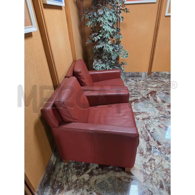 COPPIA POLTRONE PELLE BORDEAU | Mercatino dell'Usato Roma talenti 2