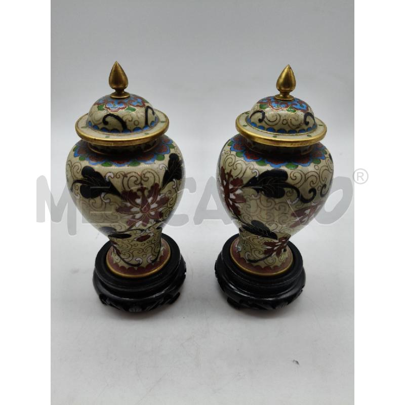 COPPIA POTICHE CLOISONNE  | Mercatino dell'Usato Roma talenti 1