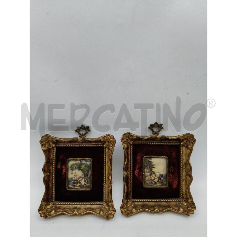 COPPIA QUADRETTI MINIATURE FIORENTINE  | Mercatino dell'Usato Roma talenti 1