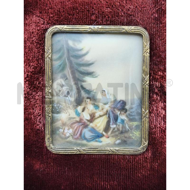 COPPIA QUADRETTI MINIATURE FIORENTINE  | Mercatino dell'Usato Roma talenti 3