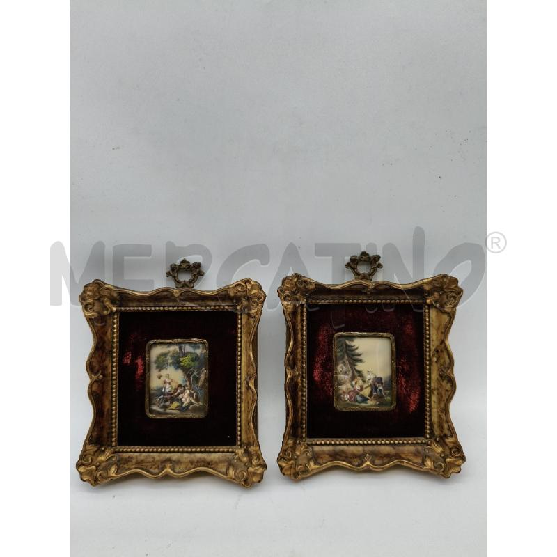 COPPIA QUADRETTI MINIATURE FIORENTINE  | Mercatino dell'Usato Roma talenti 4