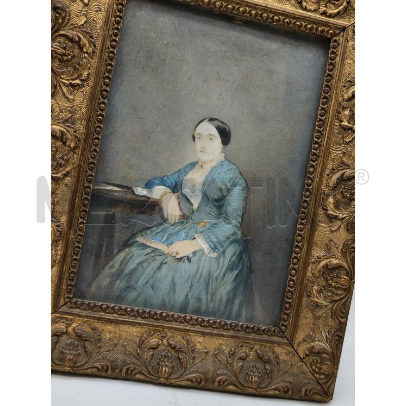 COPPIA RITRATTI VITTORIANI MINIATURE  | Mercatino dell'Usato Roma talenti 3