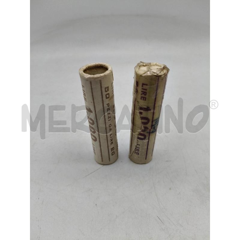 COPPIA ROTOLINI 1000 LIRE DA 20 LIRE | Mercatino dell'Usato Roma talenti 1