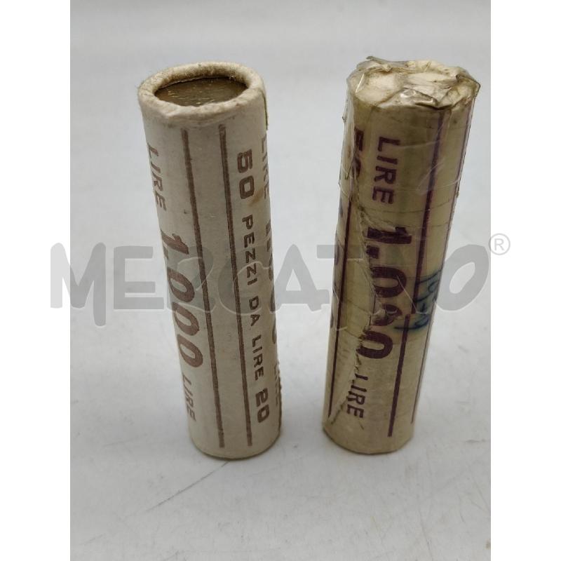 COPPIA ROTOLINI 1000 LIRE DA 20 LIRE | Mercatino dell'Usato Roma talenti 2