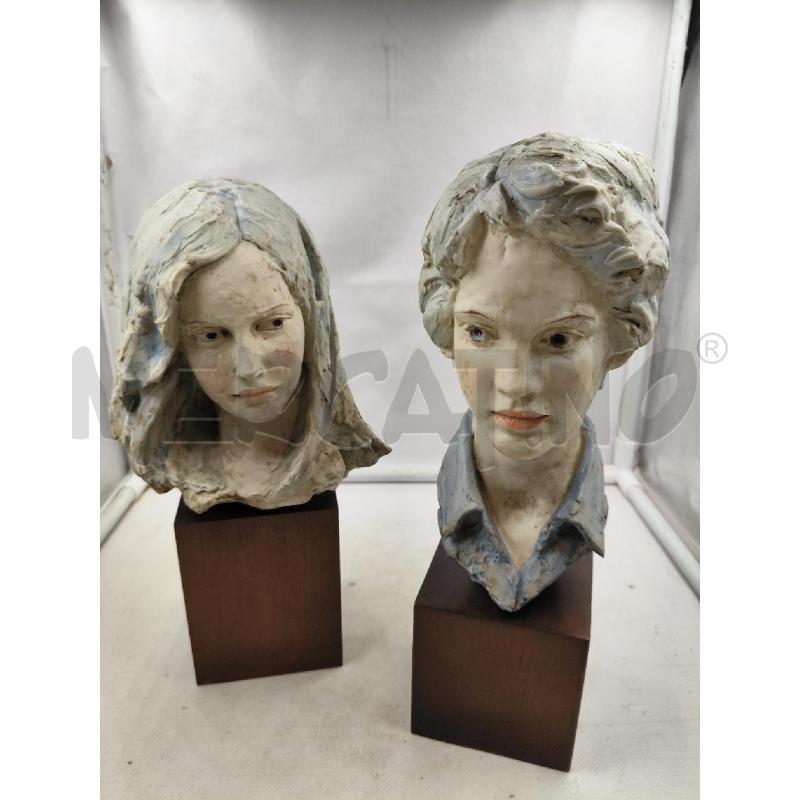 COPPIA SCULTURE PROFILI CER | Mercatino dell'Usato Roma talenti 1