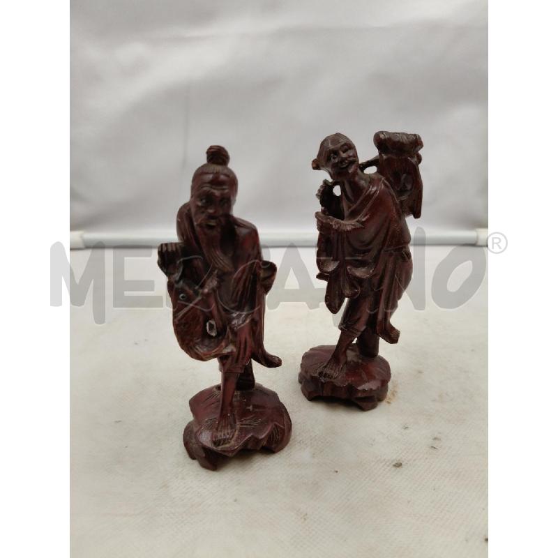 COPPIA STATUINE TEAK | Mercatino dell'Usato Roma talenti 1