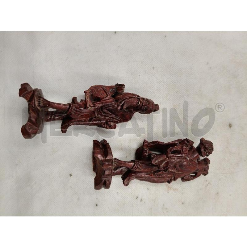 COPPIA STATUINE TEAK | Mercatino dell'Usato Roma talenti 2