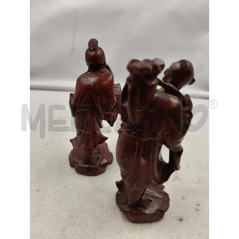 COPPIA STATUINE TEAK | Mercatino dell'Usato Roma talenti 3