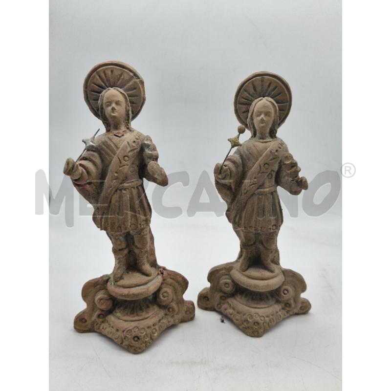 COPPIA STAUINE COSMA DAMIANO TERRACOTTA DA RIV  | Mercatino dell'Usato Roma talenti 1