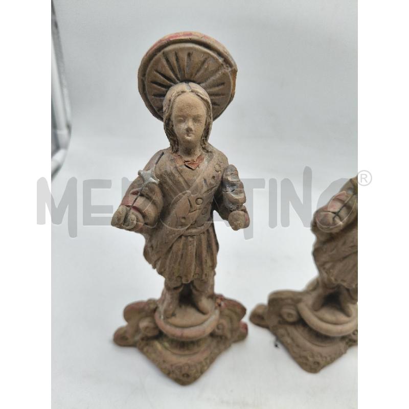 COPPIA STAUINE COSMA DAMIANO TERRACOTTA DA RIV  | Mercatino dell'Usato Roma talenti 2
