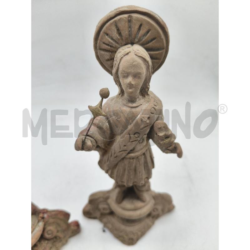 COPPIA STAUINE COSMA DAMIANO TERRACOTTA DA RIV  | Mercatino dell'Usato Roma talenti 3