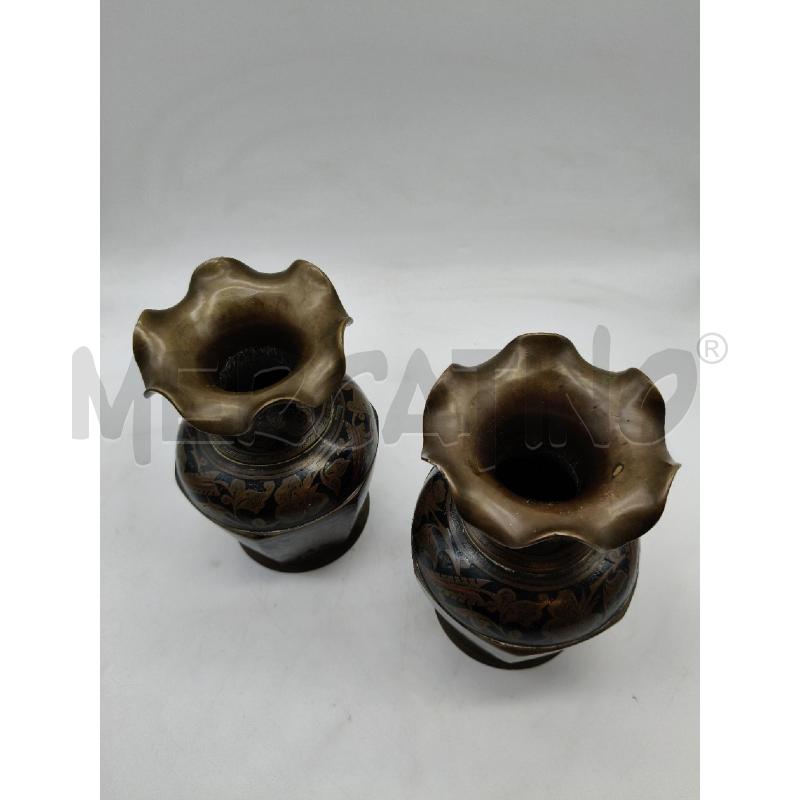 COPPIA VASETTI BRONZO ORIENT | Mercatino dell'Usato Roma talenti 2
