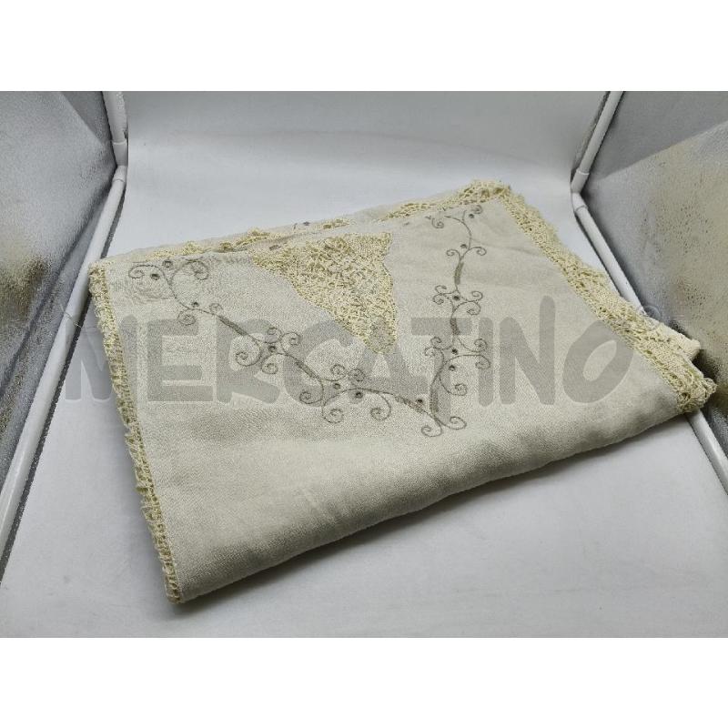 COPRITAVOLO LINO RICAM 240X170 | Mercatino dell'Usato Roma talenti 1