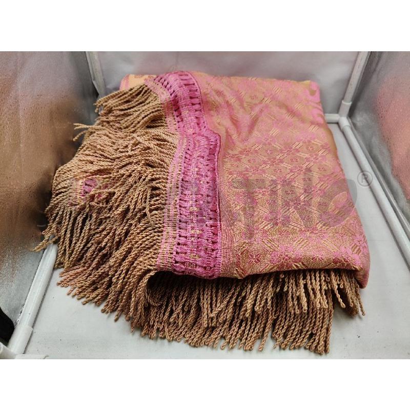 COPRI LETTO MATRIM SETA T S LEUCIO ROSA PESCA ANGELI  | Mercatino dell'Usato Roma talenti 4