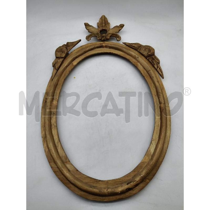 CORNICETTA OVALE LEGNO  | Mercatino dell'Usato Roma talenti 1