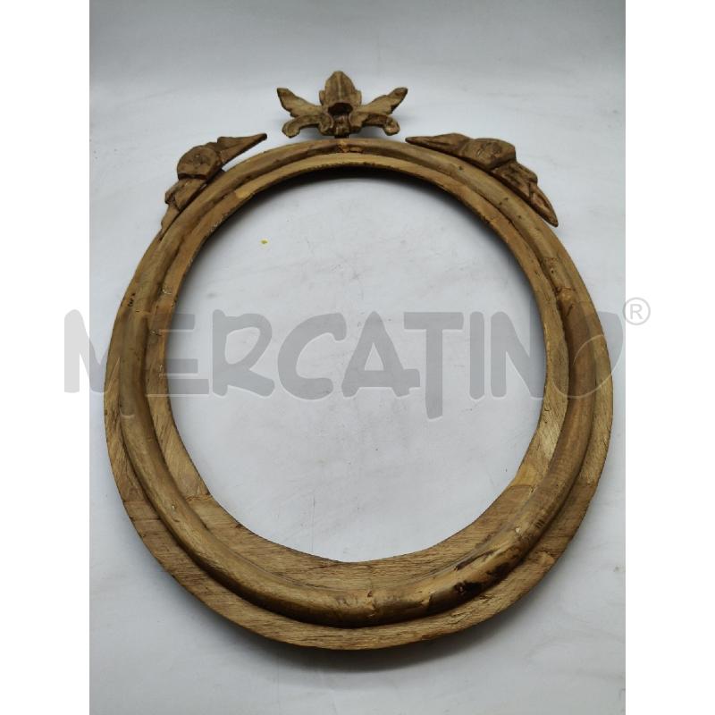 CORNICETTA OVALE LEGNO  | Mercatino dell'Usato Roma talenti 3