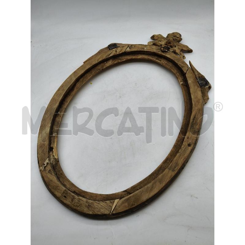 CORNICETTA OVALE LEGNO  | Mercatino dell'Usato Roma talenti 4