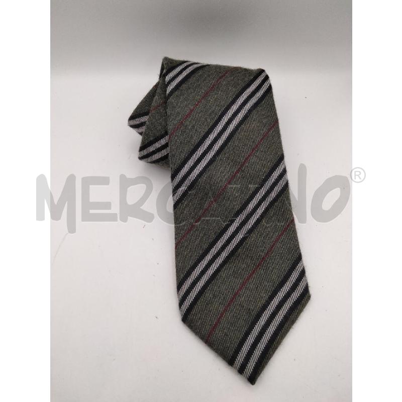 CRAVATTA BURBERRY CHECK GRIGIO CAS/SETA | Mercatino dell'Usato Roma talenti 1