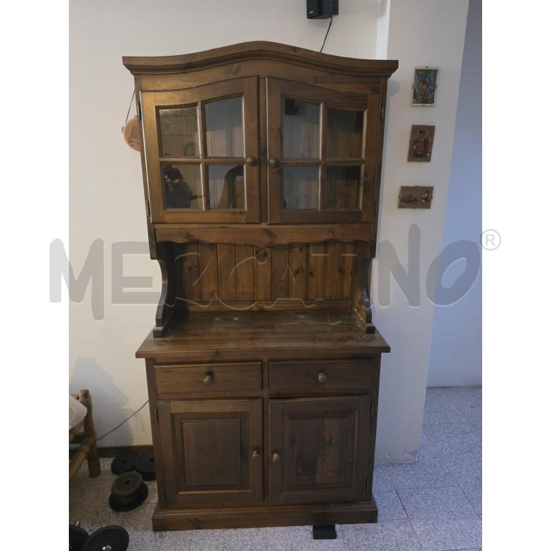 CREDENZA RUSTICA 2SP 2C 2SP VETRO | Mercatino dell'Usato Roma talenti 1