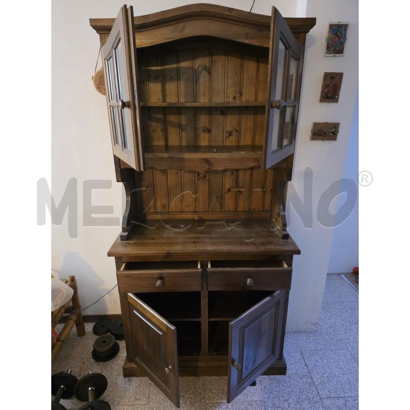 CREDENZA RUSTICA 2SP 2C 2SP VETRO | Mercatino dell'Usato Roma talenti 2