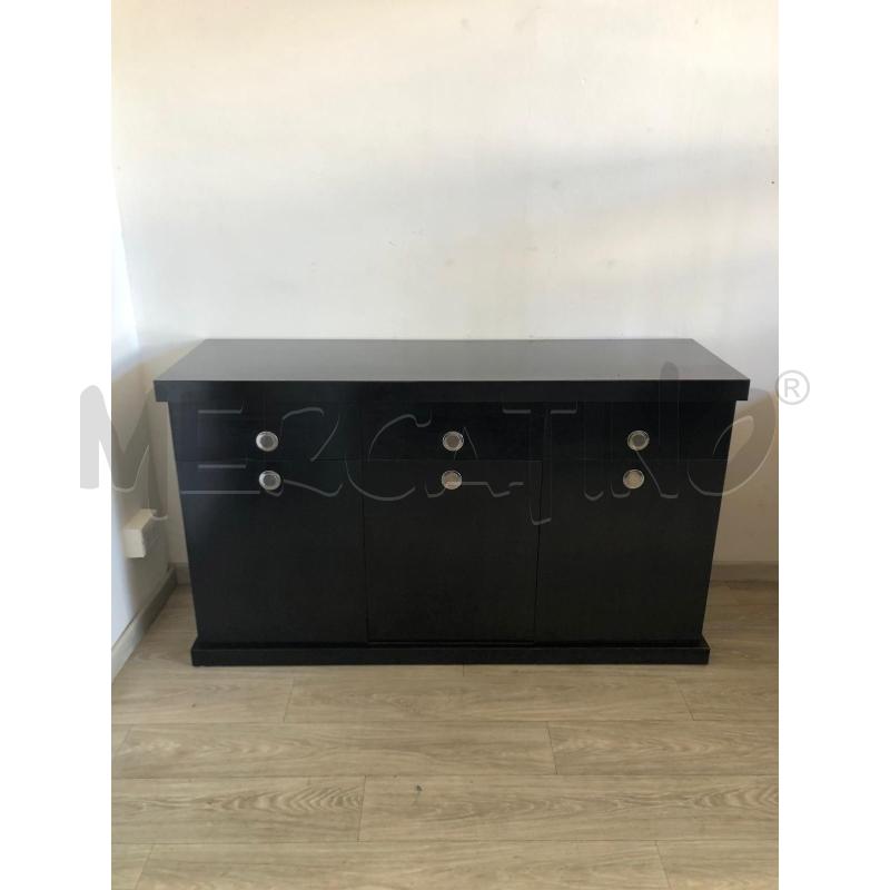 CREDENZA '70 WILLY RIZZO STYLE IN LAMINATO NERO | Mercatino dell'Usato Roma talenti 1