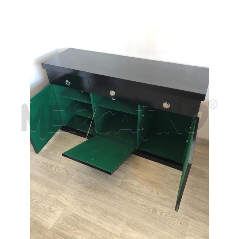 CREDENZA '70 WILLY RIZZO STYLE IN LAMINATO NERO | Mercatino dell'Usato Roma talenti 3