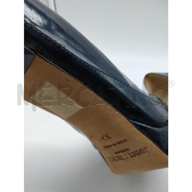 DECOLLETE PLATEAU SPUNTATE JIMMY CHOO VERNICE BLU | Mercatino dell'Usato Roma talenti 4