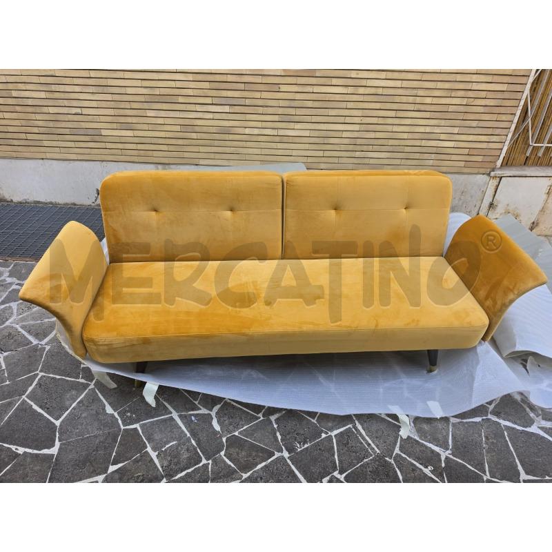 DIVANO LETTO 3P SENAPE | Mercatino dell'Usato Roma talenti 1
