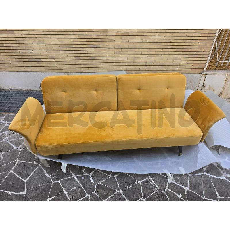 DIVANO LETTO 3P SENAPE | Mercatino dell'Usato Roma talenti 2