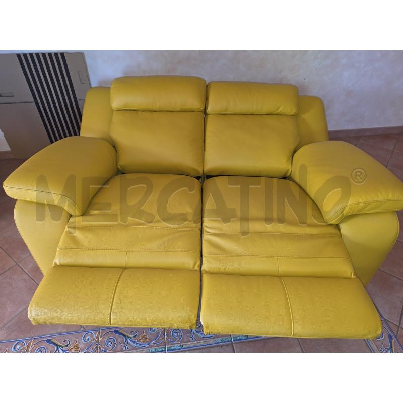 DIVANO PELEL GIALLA ELETTRICO POLTRONESOFA | Mercatino dell'Usato Roma talenti 2