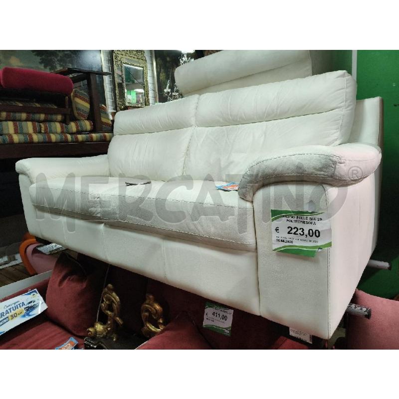 DIVANO PELLE BIA 2P POLTRONESOFA | Mercatino dell'Usato Roma talenti 1