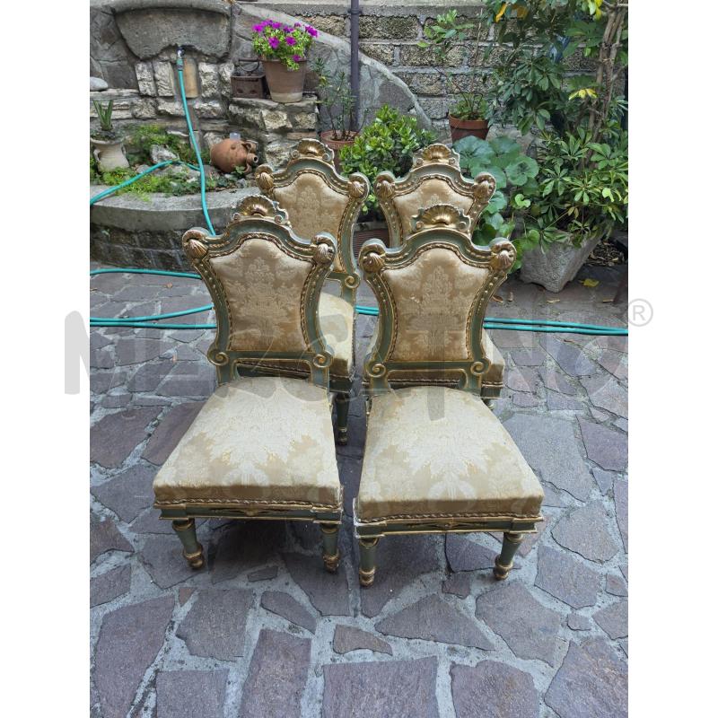 DIVANO + 2POLTRONE + 4SEDIE VENEZIANE | Mercatino dell'Usato Roma talenti 1