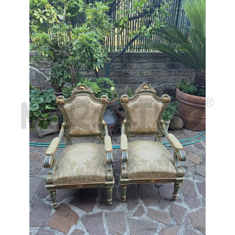 DIVANO + 2POLTRONE + 4SEDIE VENEZIANE | Mercatino dell'Usato Roma talenti 2