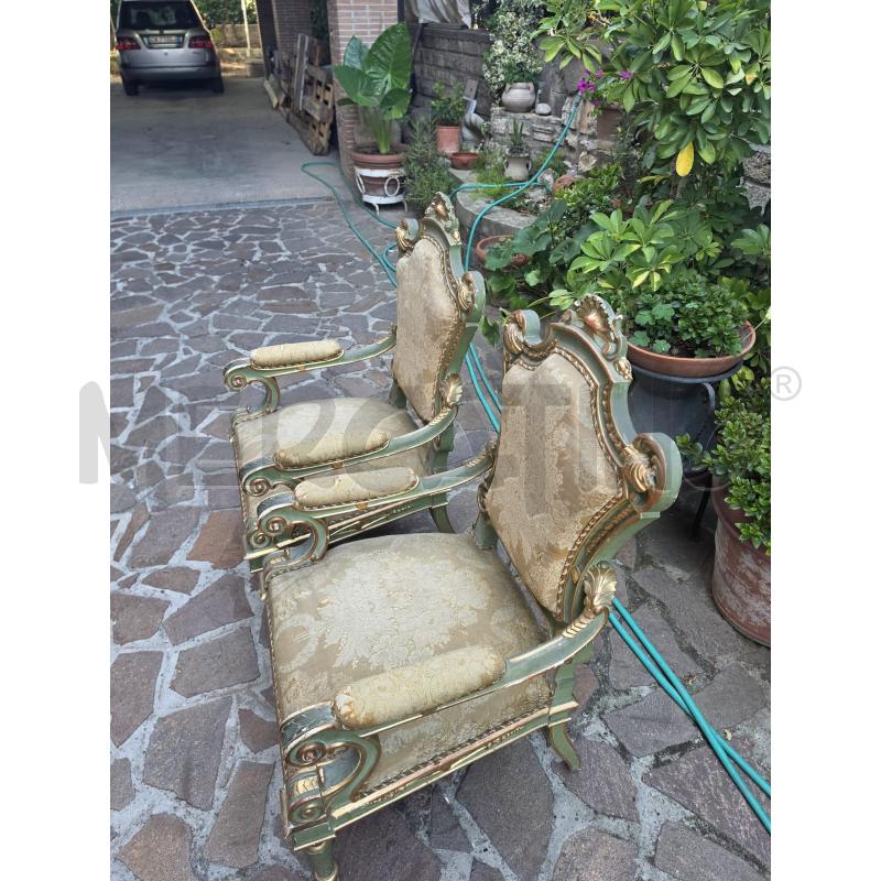 DIVANO + 2POLTRONE + 4SEDIE VENEZIANE | Mercatino dell'Usato Roma talenti 5