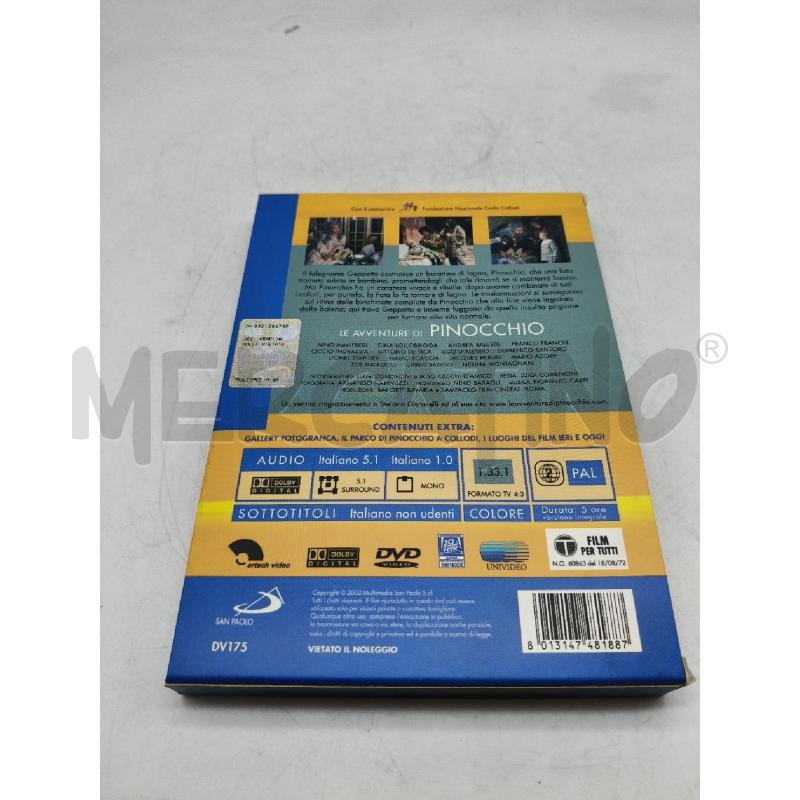 DVD LE AVVENTURE DI PINOCCHIO | Mercatino dell'Usato Roma talenti 2