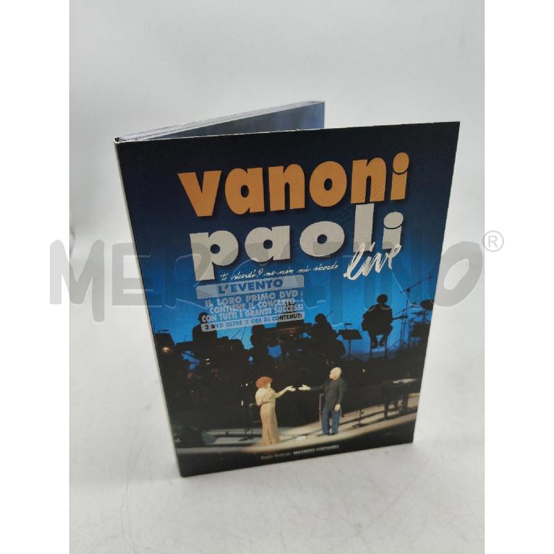 DV D VANONI PAOLI LIVE | Mercatino dell'Usato Roma talenti 1