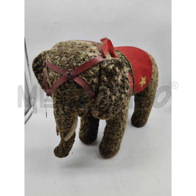 ELEFANTE STEIFF CON DRAPPO ROSSO DA RIV | Mercatino dell'Usato Roma talenti 1